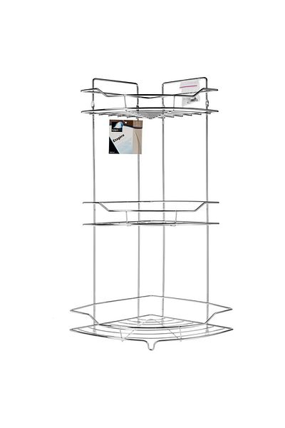 5 five simply smart Corner shelf, 3 levels, metal, H: 56 cm