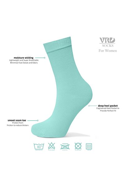 Happy Body Bamboo Women's 2-Piece Special Boxed Socket Plain Washed Fabric Floating Rubber Seamless Toe End