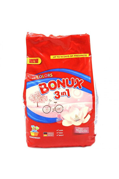 Bonux Detergent Bonux manual 3 in 1 Pure Magnolia, 16 spalari, 900g