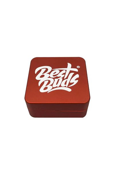 OEM Grinder Best Buds Flat Square Rust premium red aluminum 2 Parts Ø50mm