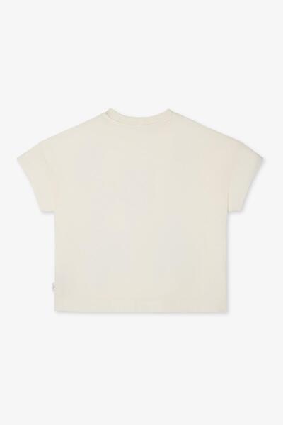 SWATSKY Bg Store Girl's Cream Tshirt