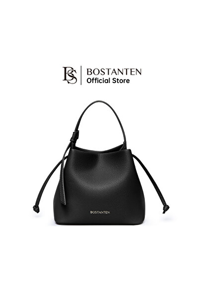 BOSTANTEN حقيبة دلو سوداء - مشبك مغناطيسي، أنيقة وآمنة