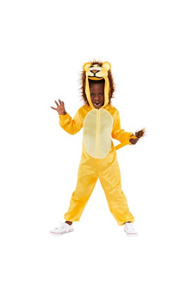 KidMania Costum de leu pentru copii 8-10 ani, 134 cm