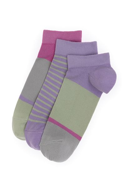 U.S. Polo Assn. Women's 3-Piece Booties Socks 50311366-Vr034