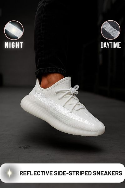 BLACK DEER Bdmr2 | Movement Reflective White Sneaker Daily Walking and Running Training Shoes Men Women