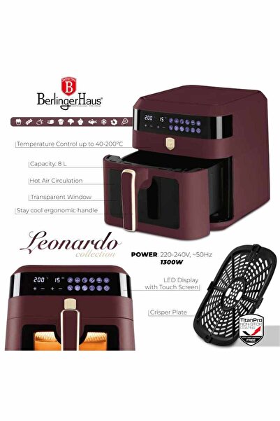 Berlinger Haus Leonardo Collection 6.3 l digital hot air fryer