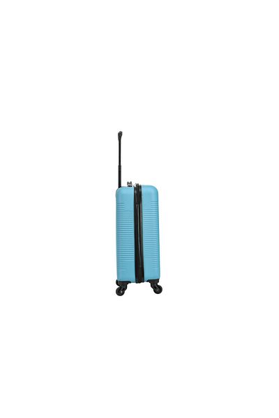 PROTOCOL Set troler, 1 bagaj de cabină și 2 bagaje de cală, ABS, 4 roți rotative la 360°, albastru