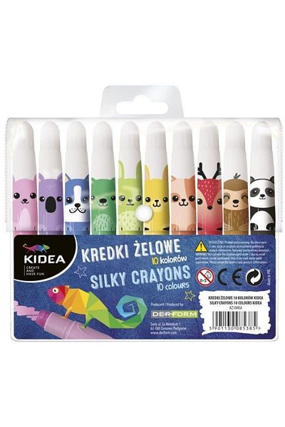 Kidea Set of 10 cute pencils for children, Kidea, multi-colored