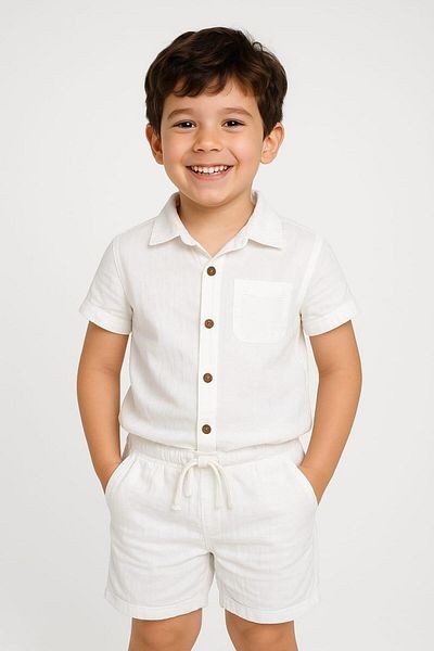 Nanica Kids Boy's Muslin Shorts Set Nc-125602