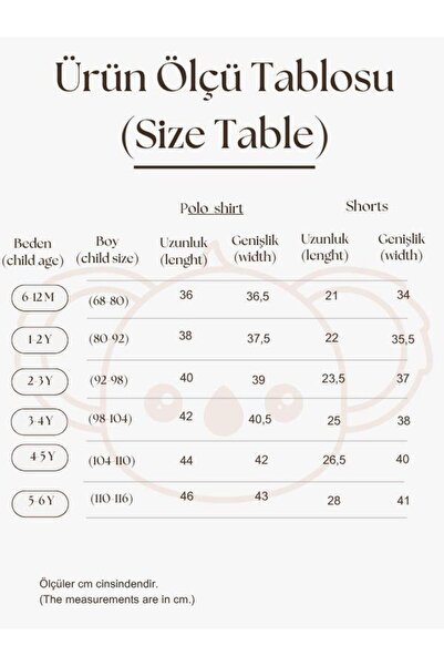 Oh La La Koala For Little Ones Batik Desenli Kalp Nakışlı Şortlu Takım