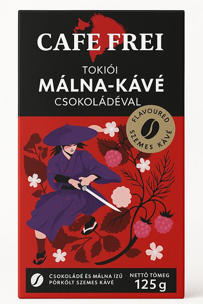 Cafe Frei Tokyo coffee beans with raspberry and chocolate flavor Cafe Frei 125g