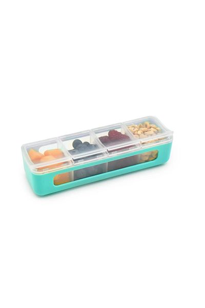 Melii SNACK BOX 4 COMPARTMENTS, MELII, BLUE