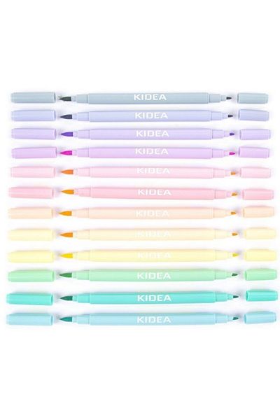 Kidea Set of 12 double-ended markers, Kidea, multi-colored