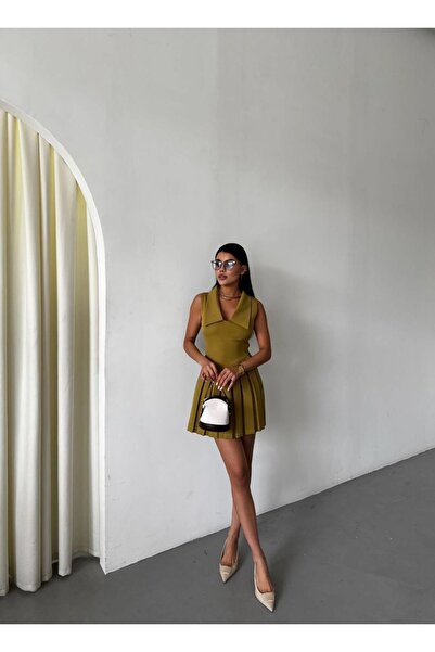 NİSSHABUTİK Marka muadili pliseli elbise