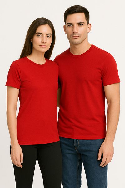 headwear Red Unisex European Fit T-Shirt |   100% Cotton, Modern Design, Comfortable Fit
