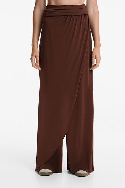 Oysho Floaty sarong trousers with modal