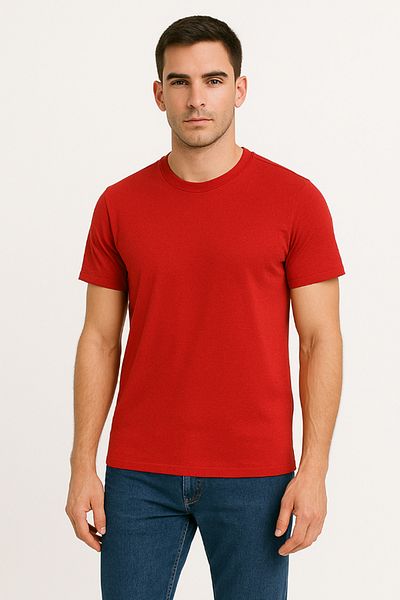headwear Red Unisex European Fit T-Shirt |   100% Cotton, Modern Design, Comfortable Fit