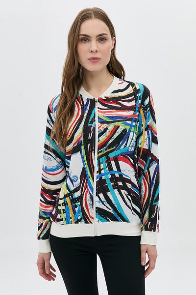 DAIDO Digital Printed Zippered Bomber Jacket