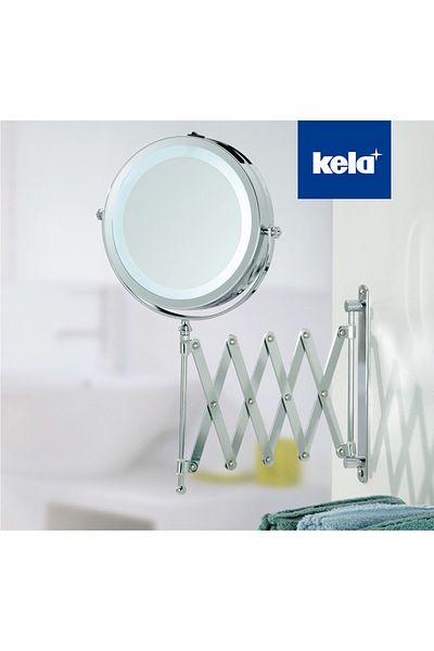 Kela Oglinda cosmetica de perete cu iluminare VALERIA