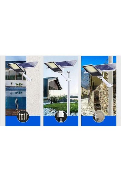 eMazing LED Projector, eMazing, 240 COB LEDs, 100W, Solar, IP65, Remote, Timer, Cold Light, 38.5x14.2 cm
