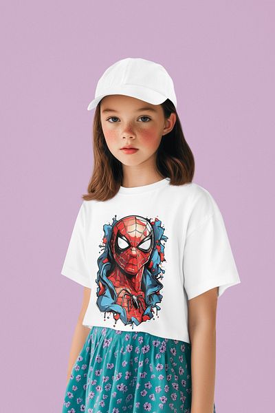 SEVBANO Tricou pentru copii unisex cu imprimeu Spider-Man Hero (vârsta 1-12)