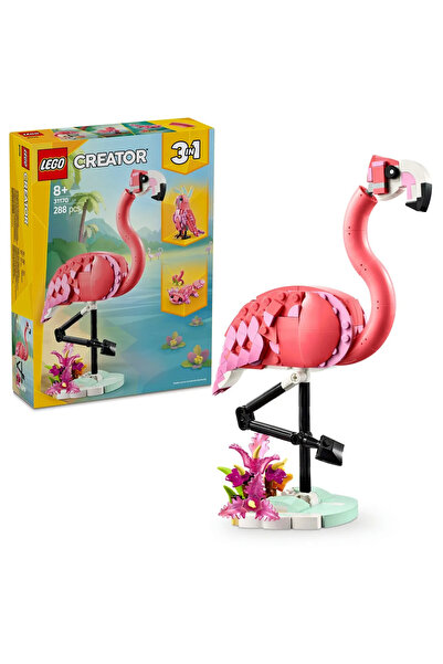 LEGO ®   Creator 3 în 1 - Animale sălbatice: Flamingo roz 31170