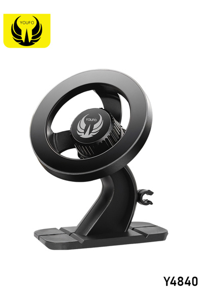 Youfo حامل ماج سيف المغناطيسي للسيارة ٢ في ١، مثبت على لوحة القيادة وفتحة الت...