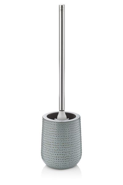 Kela Dots ceramic toilet set, grey-brown