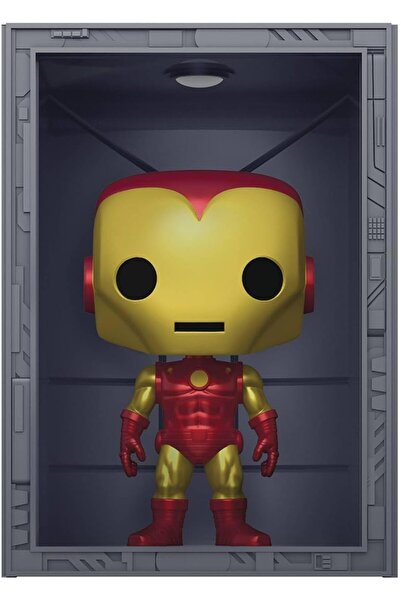 Funko Pop! Deluxe: Marvel Hall of Armor: Iron Man Model 4 (Metallic) (PX Previews Exclusive) #1036