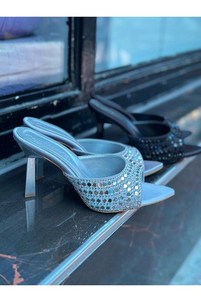MİSS PARK MODA Stone Detail Women's Slippers