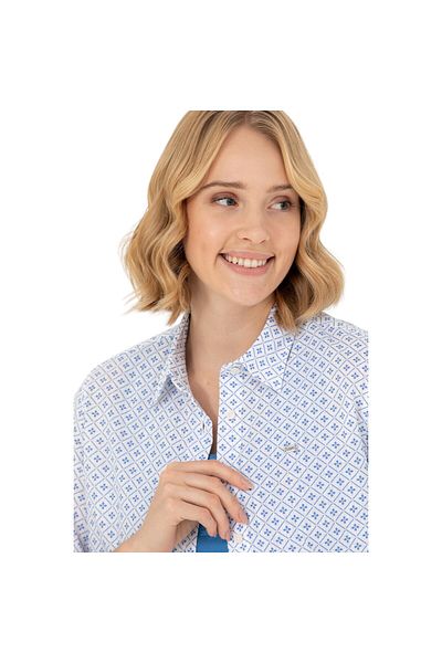 U.S. Polo Assn. Cămașă albastră cu mânecă lungă pentru femei 1582832