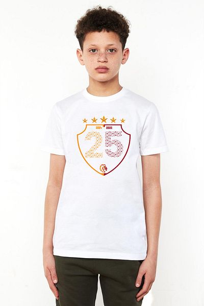 Tshirthane 25 Championship Shield White Children's Cycling Jersey Tshirt