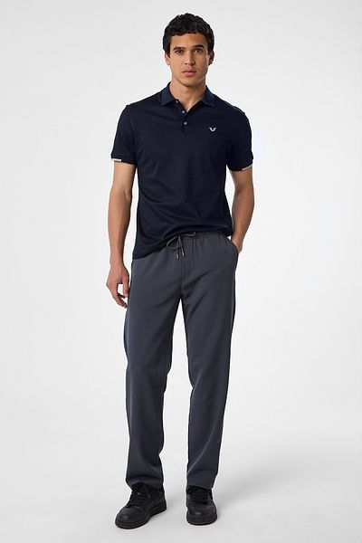 bilcee Men's Anthracite Technical Fabric Loose Casual Pants 4593