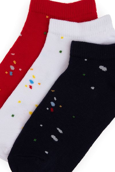 U.S. Polo Assn. Boy's 3-Piece Booties Socks 50311351-Vr033