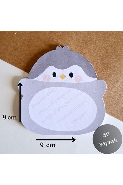 Songwol Studios Penguin Shaped Memo Pad, Memopad, Notepad, Notepad