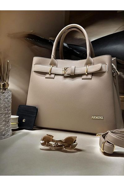 Armine Hand and Arm Bag Shoulder Bag with Card Holder and Bracelet Gift Vs.Blkt.0396