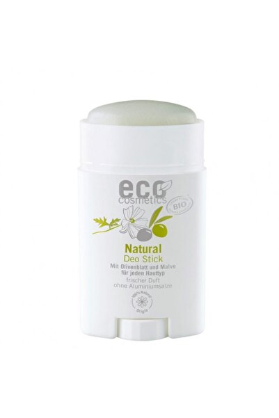 Eco Cosmetics Deodorant bio stick, Eco Cosmetics, cu nalba si frunze de maslin, 50 ml