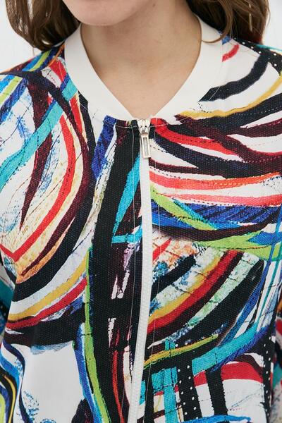 DAIDO Digital Printed Zippered Bomber Jacket