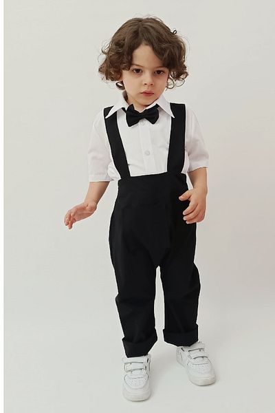 meqlife Boy's Salopet 3-Piece Set Boy's Invitation Set