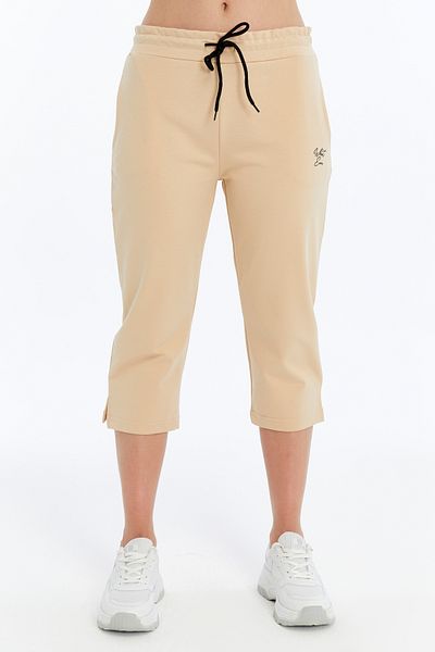 AXXEL Women's Ecru Capri Sweatpants-K2202Ta