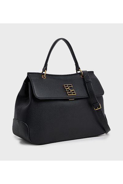 BCBG حقيبة ساتشل بمقبض علوي أسود