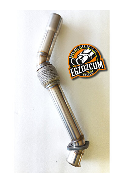 EGZOZCUM Bmw E60 E90 163 HpM47 Uyumlu %100 Krom Downpipe - Mühendislik Garant...