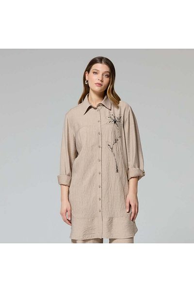 FUAT GÜRSEN Stripe Detailed Tunic