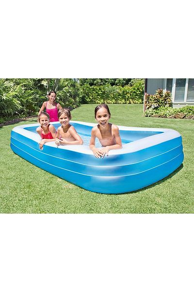 Intex Frosted Rectangular Pool – Blue