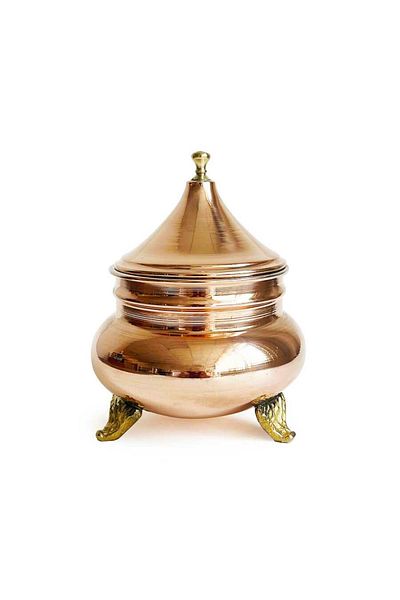 OEM Handmade copper candy jar with lid 600 ml CTR73