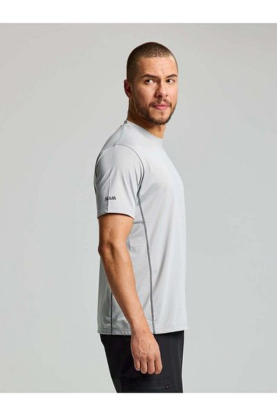 Slam Ανδρικό μπλουζάκι Grey Crew Sunblock Ss A112002s00-w04