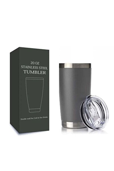 huitich كوب سفر معزول بجدار مزدوج باللون الأسود