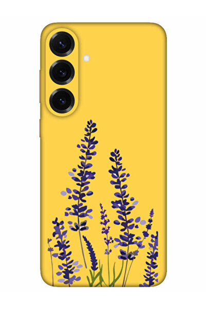 frondcase حافظة هاتف سامسونج S25 بلس باللون الأصفر مع نمط اللافندر