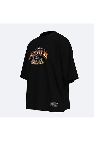 Shout Oversize Holy Death Boxy Fit Unisex T-Shirt