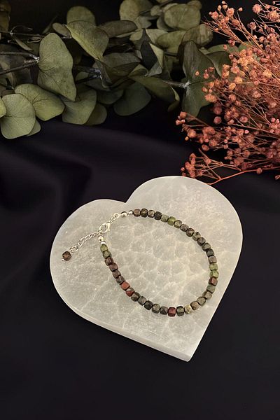 Dünya Doğal Taş Blood Stone Bracelet
